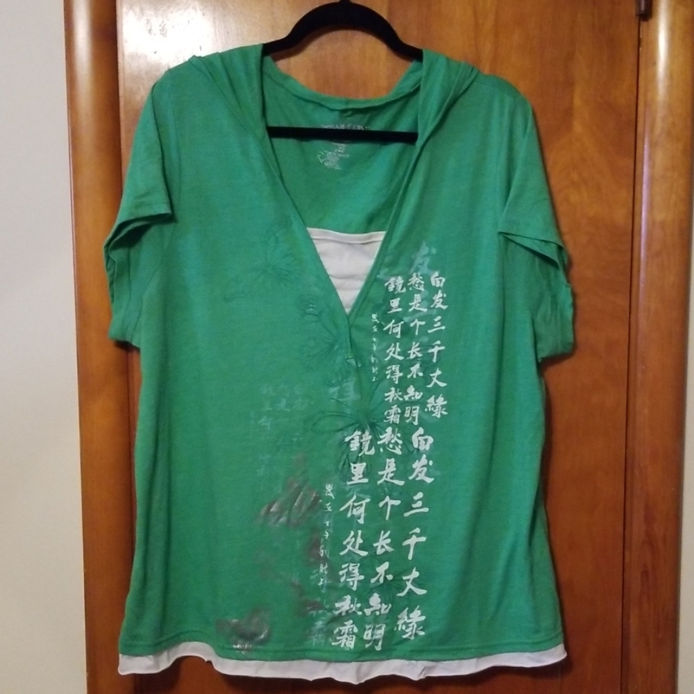 Venezia (Lane Bryant) hooded shirt - size 22-24